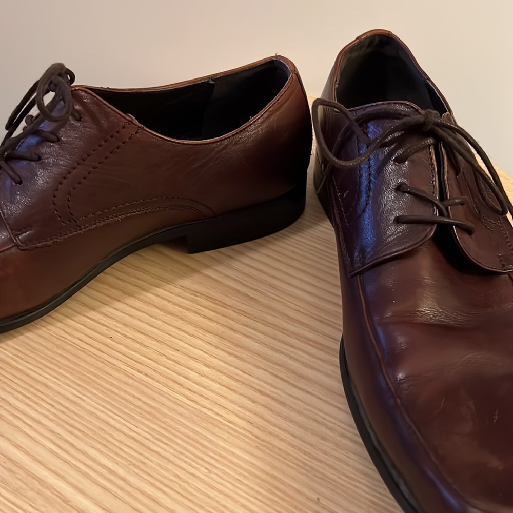 Aldo Brown Leather Oxford Men’s Shoes Size 9.5